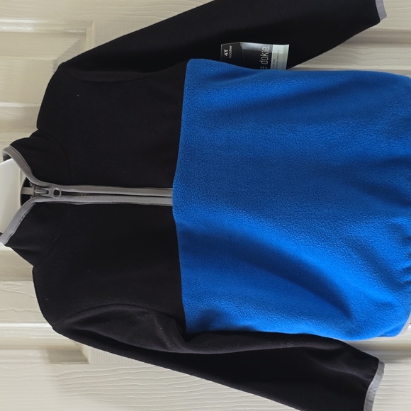 OKIE DOKIE TODDLER BOYS BLUE AND BLACK 2 PIECE FLEECE SET SIZE 4T - Picture 4 of 12
